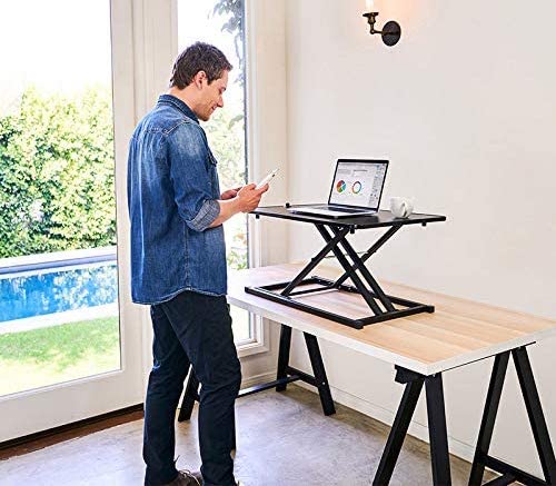 WFH Sitting Desk With Footrest, Home Office Desk, Work From Home Desks